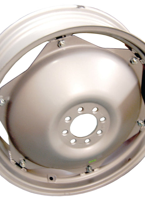 An image of a Sparex Wheel Rim, model S.42194, with five bolt holes in the center and featuring a smooth, rounded design. The 9 x 28'' rim size perfectly complements the tire size and bore diameter, ensuring a seamless fit for optimal performance.