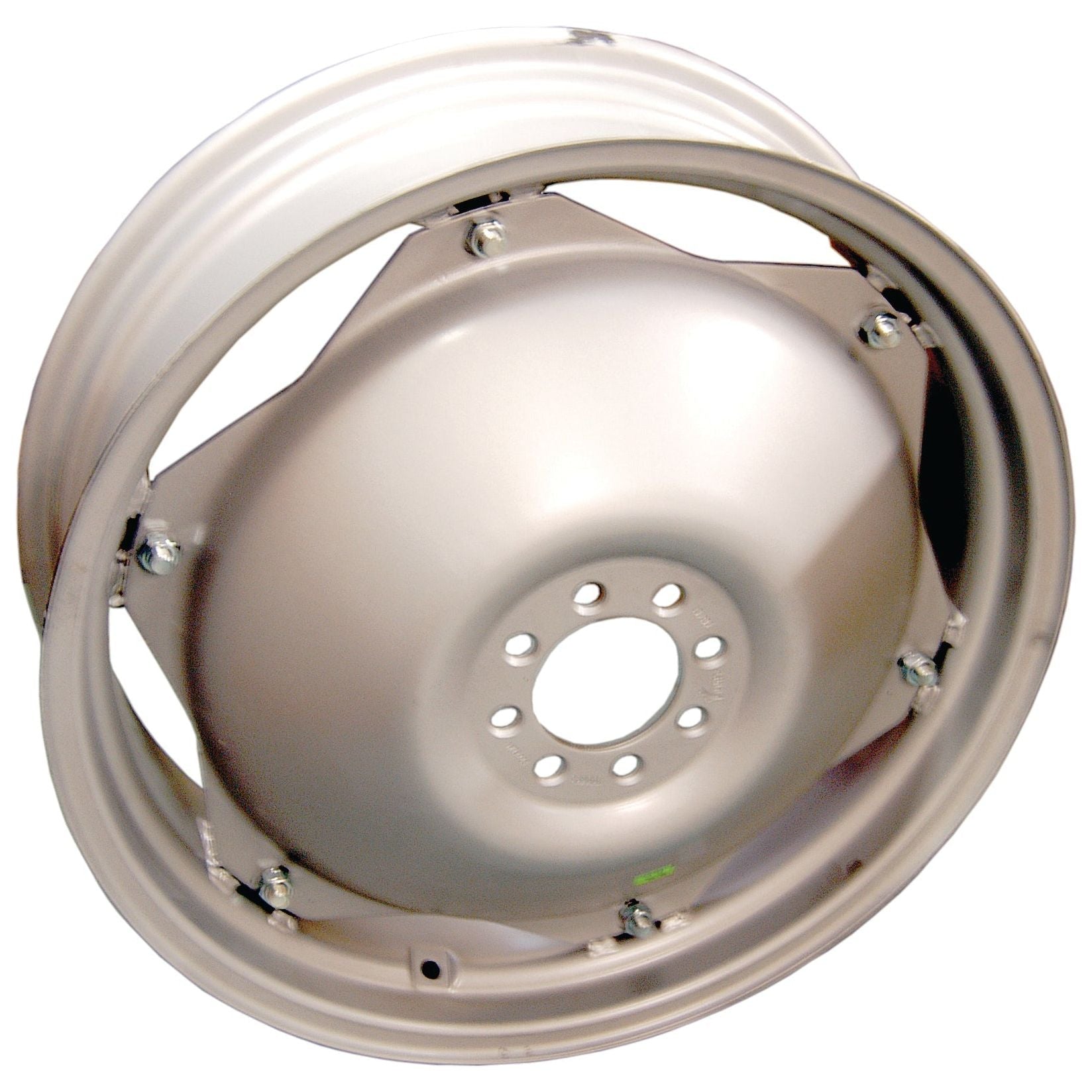 An image of a Sparex Wheel Rim, model S.42194, with five bolt holes in the center and featuring a smooth, rounded design. The 9 x 28'' rim size perfectly complements the tire size and bore diameter, ensuring a seamless fit for optimal performance.
