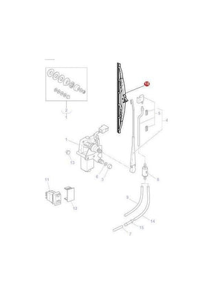 Massey Ferguson Wiper Blade - 4275049M1 | OEM | Massey Ferguson parts | Wiper Blades-Massey Ferguson-Cabin & Body Panels,Farming Parts,Tractor Parts,Windscreen Washers,Wiper Blades,Wiper Motors & Blades