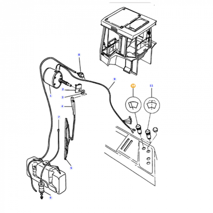 Wiper Switch - 3388401M1 - Massey Tractor Parts