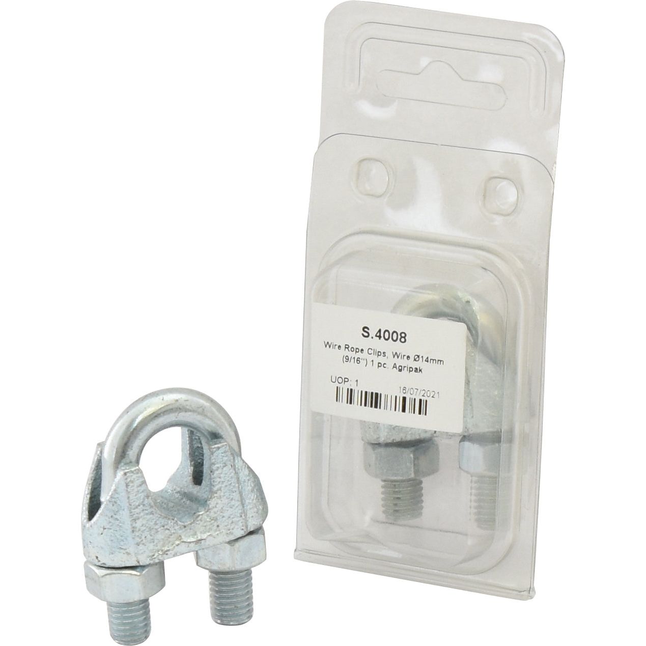 A Water Pump Seal, branded as Sparex Part No. S.4008, is partially out of its plastic packaging with specifications and product details visible on the packaging, indicating suitability for Ford/New Holland applications.