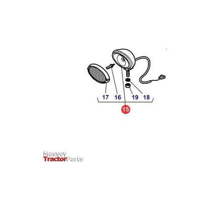 Massey Ferguson Worklight Front - 3786668M93 | OEM | Massey Ferguson parts | Work Lights-Massey Ferguson-Farming Parts,Lighting & Electrical Accessories,Tractor Parts,Vehicle Lighting,Work Lights