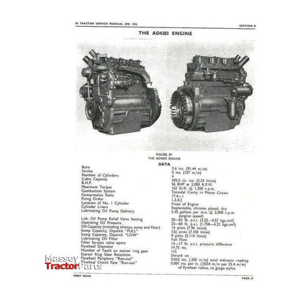 Massey Ferguson 65 Workshop Manual - 819148M1 | OEM | Massey Ferguson parts | Manuals-Massey Ferguson-Farming Parts,Repair & Reference Manuals,Tractor Parts,Workshop & Merchandising,Workshop Equipment