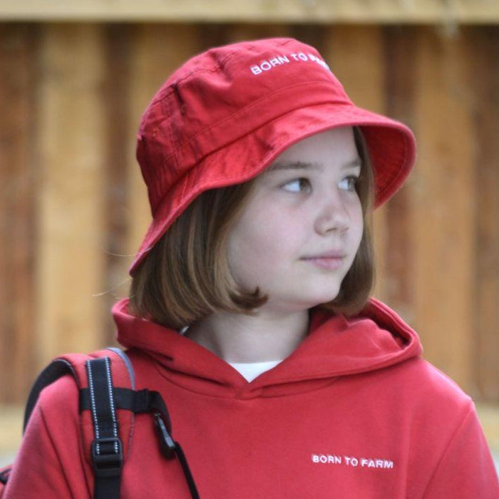Massey Ferguson - Kids Red Bucket Hat - X993232202000 - Farming Parts
