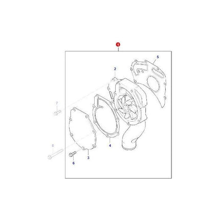 Massey Ferguson - Water Pump - ACP0230380 - Farming Parts