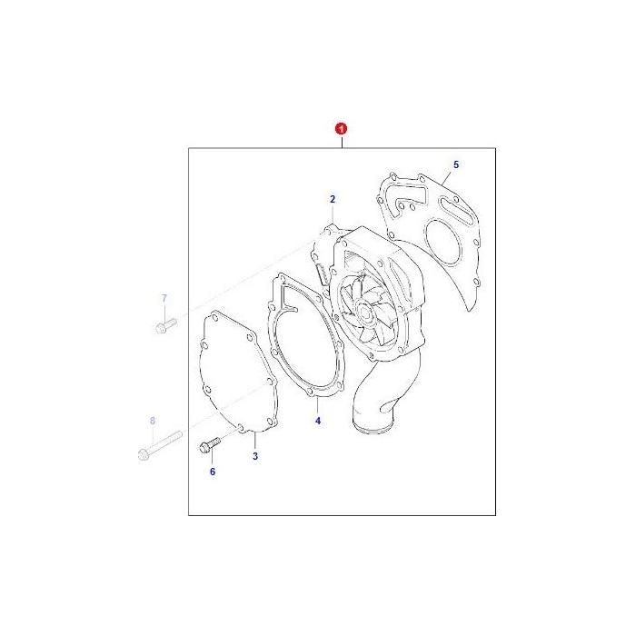 Massey Ferguson - Water Pump - ACP0230380 - Farming Parts
