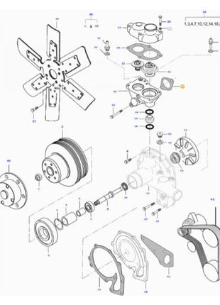 Massey Ferguson - Gasket - ACW0403690 - Farming Parts