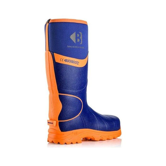 Buckler - Buckler Hi Viz Safety Wellies - Blue - Bbz8000Bl/Or - Farming Parts