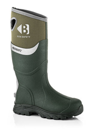 Buckbootz WALKERZGR Buckbootz Non-Safety Wellington, Green - WALKERZGR