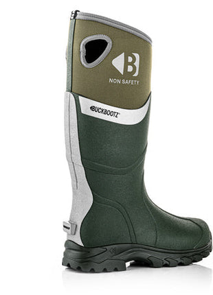 Buckbootz WALKERZGR Buckbootz Non-Safety Wellington, Green - WALKERZGR