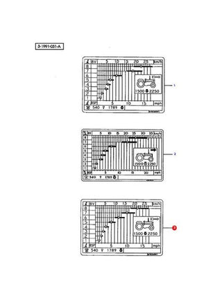 Massey Ferguson - Decal - 3698568M1 - Farming Parts