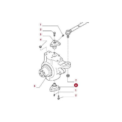 Massey Ferguson - Massey Ferguson - Pin - 3785490M1 - V34051800 - Farming Parts