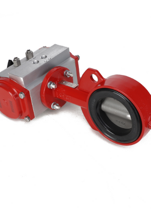 No current product description information available for the AGCO | BUTTERFLY VALVE - AG520378 by AGCO, which features a red and silver circular disc mechanism and bolted housing.