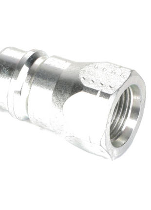 The AGCO Quick Coupler - Acp0015690, a hose fitting with a threaded end and grooved body, is designed by AGCO for secure connections in fluid systems.