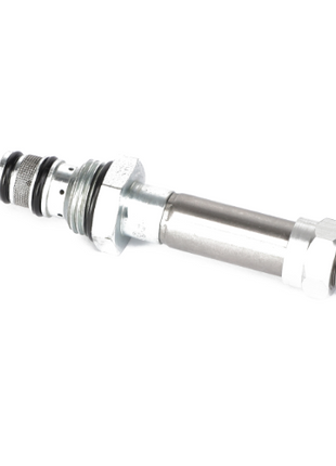 AGCO | CARTRIDGE - AG137358, a metal mechanical component featuring a cylindrical shape with threaded sections and a hexagonal nut, isolated on a white background. No current product description information is available.