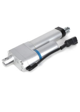 A silver electric linear actuator with a black cord and plug attachment, branded as AGCO | Actuator - Acw1118300. No current product description information available.