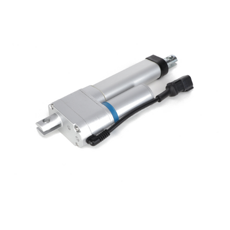 A silver electric linear actuator with a black cord and plug attachment, branded as AGCO | Actuator - Acw1118300. No current product description information available.