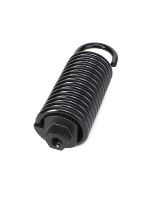 Product: AGCO Spring Assembly - BKA2068, featuring a black coiled metal spring with a hook on one end, lying against a white background.