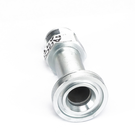 The AGCO ADAPTER - AG725146 is a metal threaded pipe fitting featuring a wide flange, displayed against a plain white background. No additional product description information is available at this time.