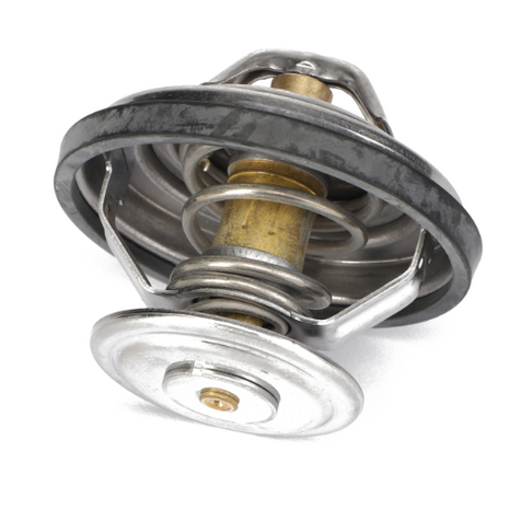 The AGCO | Thermostat - Acp0433340 by AGCO, featuring a coiled spring and a streamlined, cylindrical body.