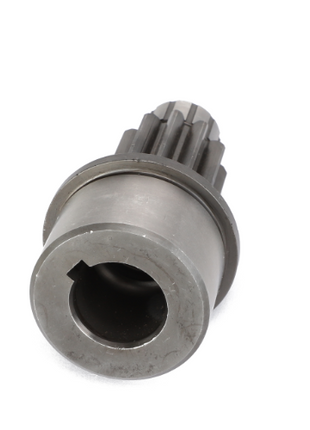 The AGCO | PINION GEAR - AG331549, a cylindrical metal gear component featuring both internal and external teeth for mechanical applications, is displayed against a plain white background. No additional product description information is currently available.