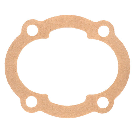 An AGCO | Gasket - V836119796, an oval-shaped brown gasket featuring four symmetrically spaced identical holes around its perimeter. No current product description is available for this product.