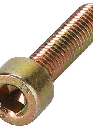 A close-up image of the AGCO | Hex Socket Head Capscrew - 3009273X1. The bolt features a cylindrical head with a recessed hexagonal drive and a threaded shaft, perfectly engineered for precision applications.