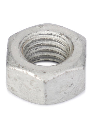 Our product, the AGCO Hex Nut - 3009695X1, is a hexagonal metal nut with internal threading designed for fastening with a bolt.