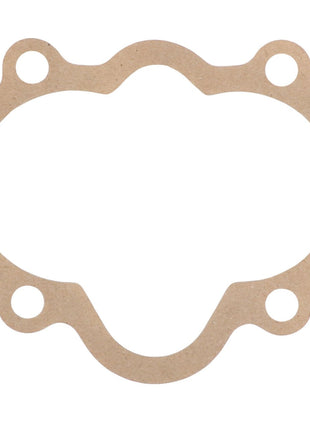 Here is the revised sentence using the given product data:

The AGCO | Gasket - V836338188 from AGCO is a brown engine gasket featuring four circular bolt holes and an irregular oval internal shape. No current product description available.