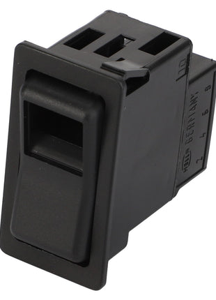 The AGCO | SWITCH - D45063400, a black rectangular electrical switch featuring a rocker mechanism and multiple terminal connectors on the back, ensures seamless integration into your system.