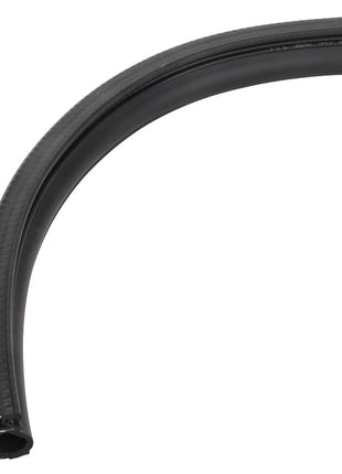 Product Name: AGCO | Seal - Acx2335910 
Brand Name: AGCO

Description: A curved, black rubber hose with a small metal clamp attached at one end. No current product description information available for the AGCO Seal - Acx2335910.