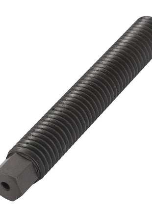 The AGCO Threaded Pin - F524101070140 is a long, cylindrical metal bolt featuring threads along its length and a hexagonal end. No current product description is available for this item.