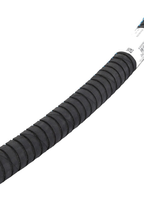 A flexible black ribbed hose wrapped with a barcode label, identified as AGCO | Heater Hose - Acw1931370 from the AGCO brand. No current product description information is available.