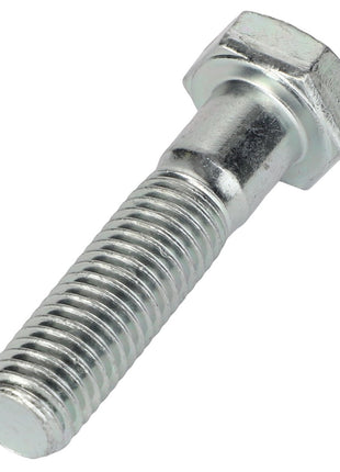 The AGCO Hexagonal Head Bolt (Fel116530) is a metallic hex bolt with a partially threaded shaft, designed for fastening materials. No current product description available.