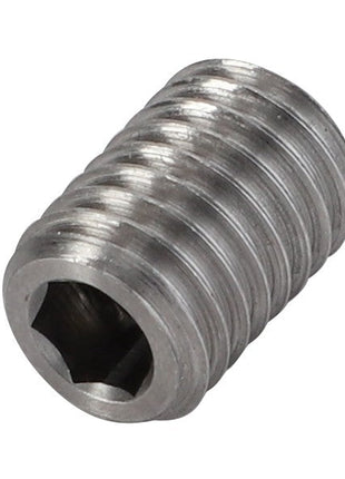 Close-up of an AGCO Nozzle - Acp0743100 with a cylindrical shape, visible threads, and a hexagonal drive socket at one end. No current product description available.