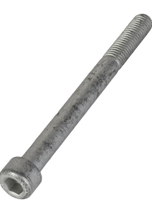 The AGCO | Socket Head Setscrew - Acw2392230 is a durable metal fastener featuring a partially threaded shaft and a flat end.