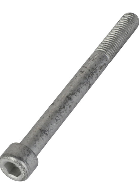 The AGCO | Socket Head Setscrew - Acw2392230 is a durable metal fastener featuring a partially threaded shaft and a flat end.