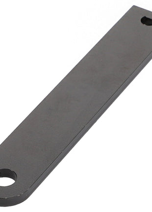 Currently, there is no product description information available for the AGCO | Arm - Acw3537360 by AGCO. This flat, rectangular metal bar with rounded ends and a hole at each end is typically used for various mechanical or industrial applications.