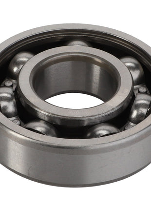 A detailed look at the AGCO | DEEP GROOVE BALL BEARING - ACY9100840 by AGCO, showcasing an outer ring, inner ring, and multiple spherical balls in between, engineered to reduce friction in machinery.