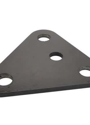 AGCO | LINK - AL267604 is a triangular black metal plate featuring four holes, including one in the center and three near each corner. No additional product description information is available at this time.