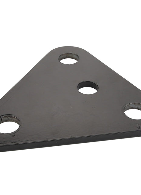 AGCO | LINK - AL267604 is a triangular black metal plate featuring four holes, including one in the center and three near each corner. No additional product description information is available at this time.