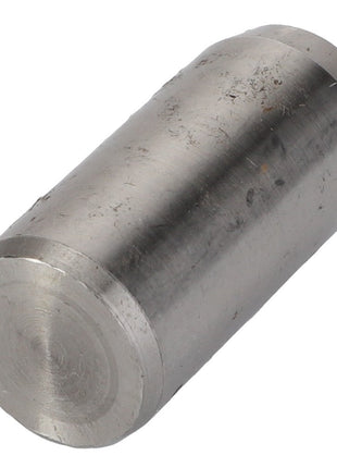 A metal cylinder with visible wear and markings, identified as the AGCO Pin - Acp0322200, sitting on a white background.