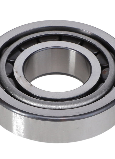 Currently, no product description is available for the AGCO Tapered Roller Bearing Assembly - 1109979, which features an inner and outer ring separated by a set of spherical balls.