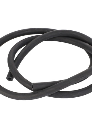 The AGCO | Hose - Acw0154600, a coiled black rubber hose with a smooth surface, is displayed on a light background. No current product description available.