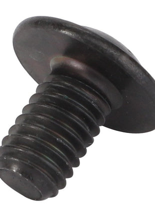 Close-up of the AGCO Button Head Screw - Acw2221530, featuring a black, round head with a short thread, perfect for precision projects.