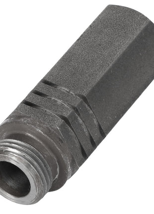 The AGCO | EXTERNAL DISC - AG133563 is a metallic cylindrical component featuring a threaded end and a grooved design near one end. Currently, there is no additional product description information available.