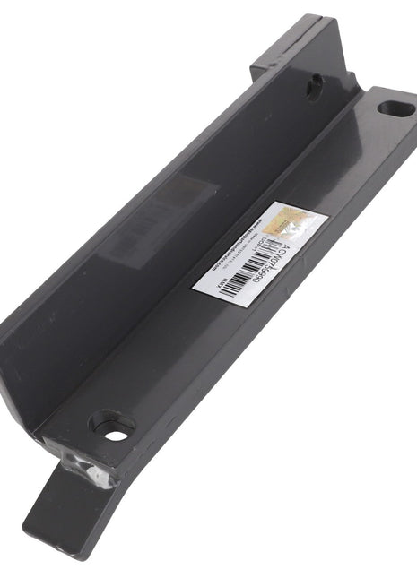 A gray, rectangular metal bracket from AGCO, designated as the Stabilizer Bracket, Right Hand - Acw0759990, features two bolt holes and a barcode sticker on one side. No additional product description information is currently available.