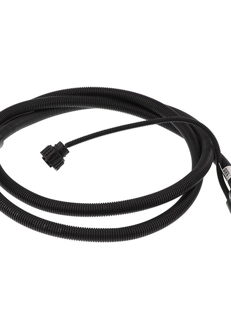 Explore the AGCO Line - Acw3785920, a black coiled corrugated hose featuring connector ends and an attached smaller tube segment. No additional product description is available.