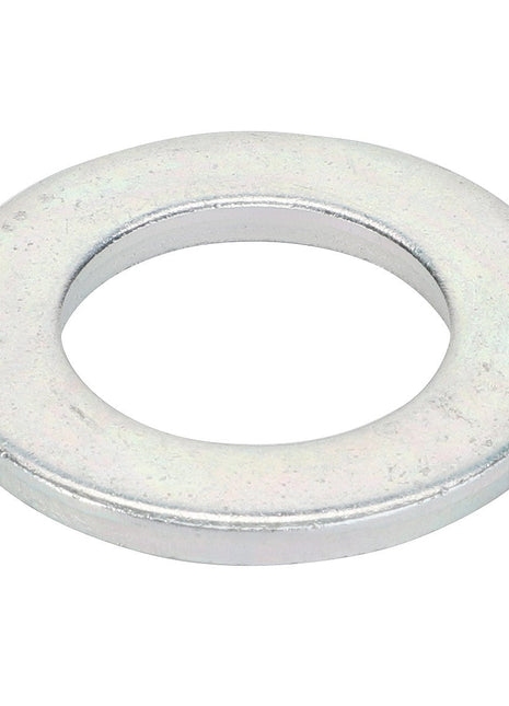 A close-up image of the AGCO Washer - Fel115989, a metallic flat washer with a circular shape and a central hole. No current product description available.