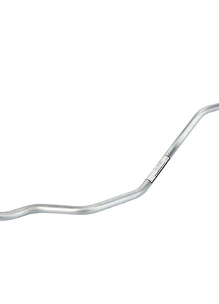 The AGCO | Pipe - Acw051401A by AGCO is a silver metallic automotive hose featuring black fittings at both ends and a slight curve in the middle. No current product description information available.